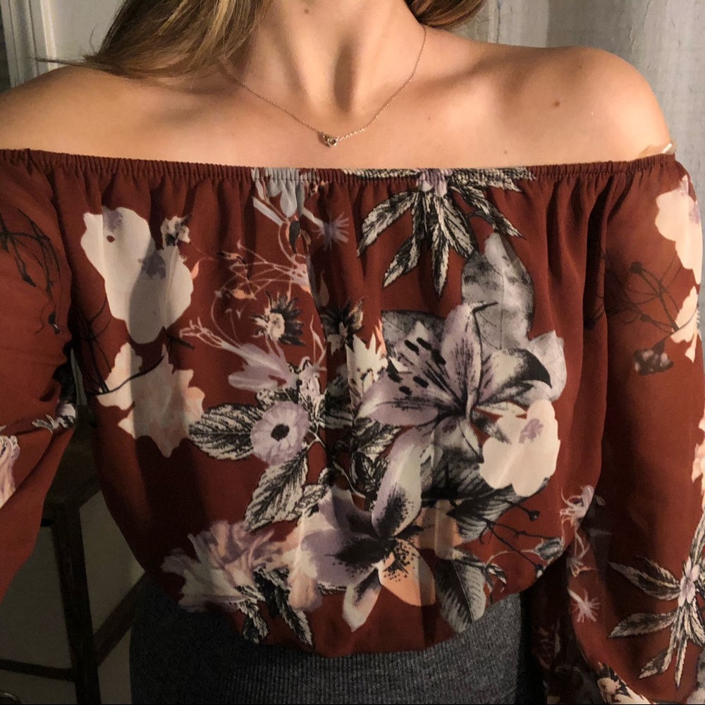 Floral Off the Shoulder Top